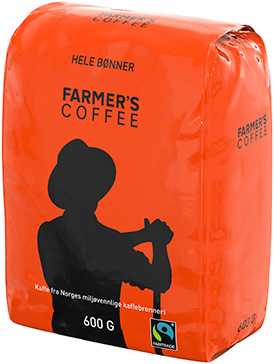 274x364Farmers Coffee Fairtrade Proff hele bønner 6x600g_1L