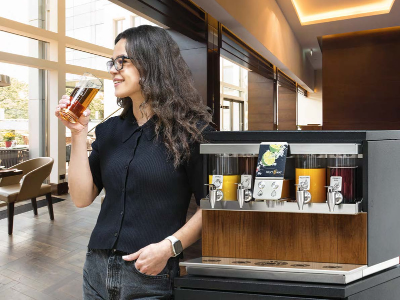 visi woman drinking 
