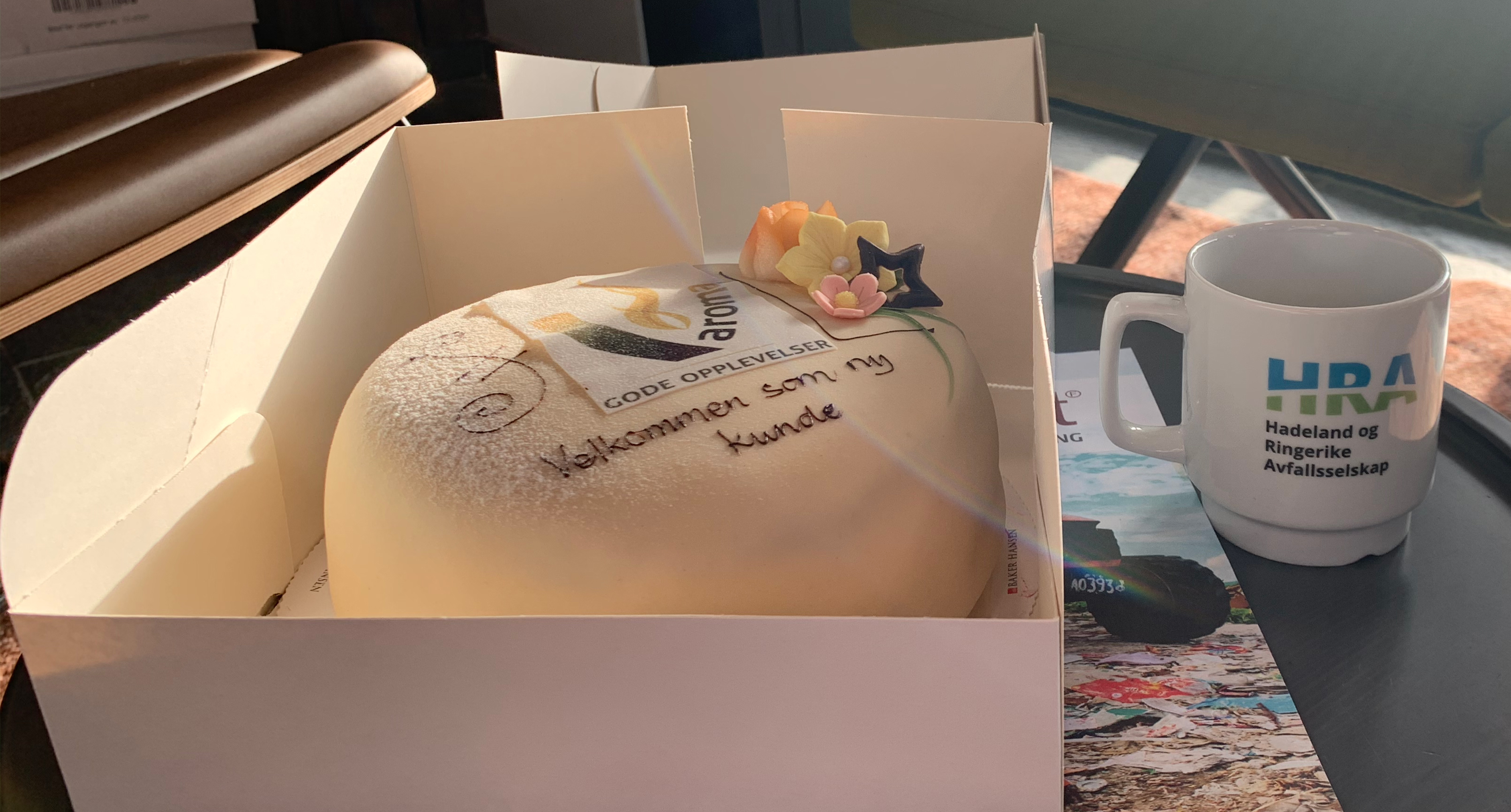 Velkomstkake til ny varoma kunde